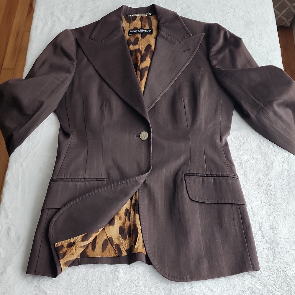 Dolce & Gabbana Chocolate Brown Blazer - Picture 7 of 14
